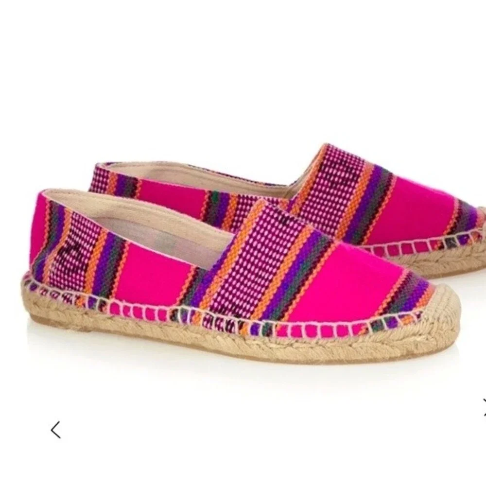 J.CREW Woven Canvas Espadrilles in Pink 10